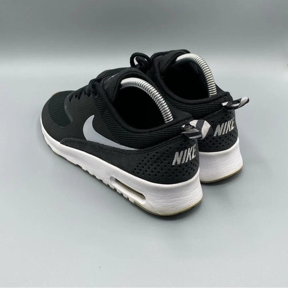Nike Air Max Thea Sneaker Womens Black White Running Shoe​ - Picture 3 of 4